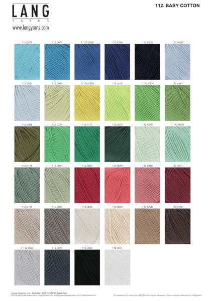 Baby Cotton Farbkarte 2/2025